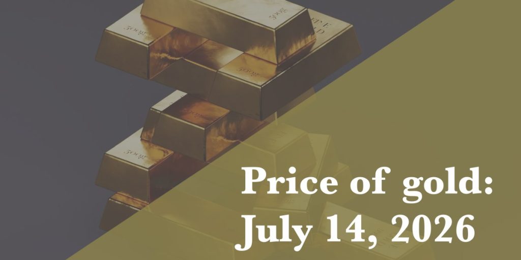 Gold price update for July 14, 2026