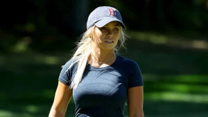 Hailey Ostrom returns to protect summer at the lake with her golf club and bikini.
