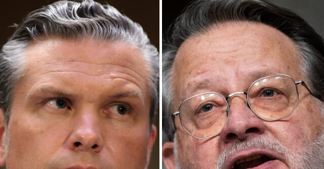 Hegseth and Sen. Peters Debate During Military Budget Hearing
