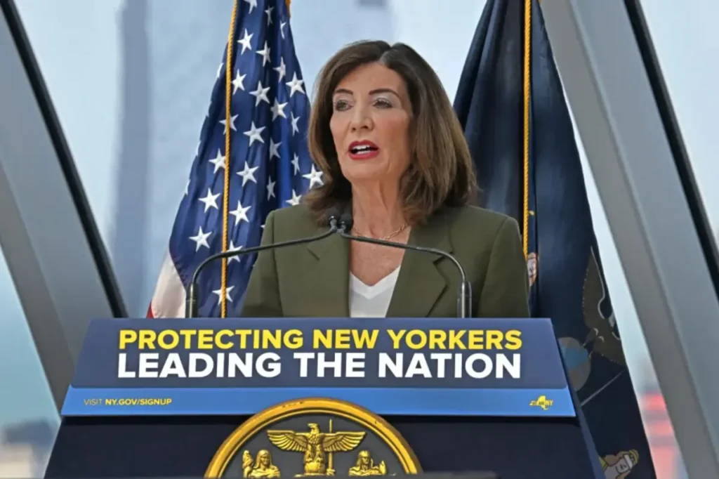 Hochul expresses opposition to tax increases for the rich and businesses.