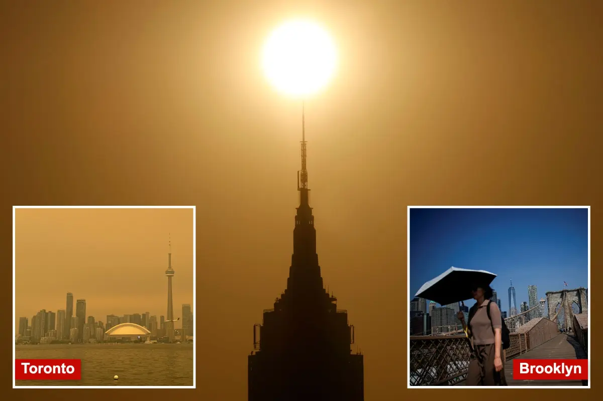 Hot NYC affected by smoke from Canadian wildfires, and it could become even more hazy.