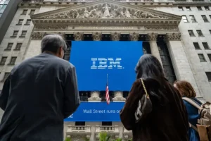 IBM's stock falls 25% as increased AI investments impact the company.