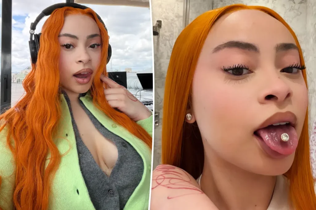 Ice Spice's large diamond tongue piercing splits fan opinions