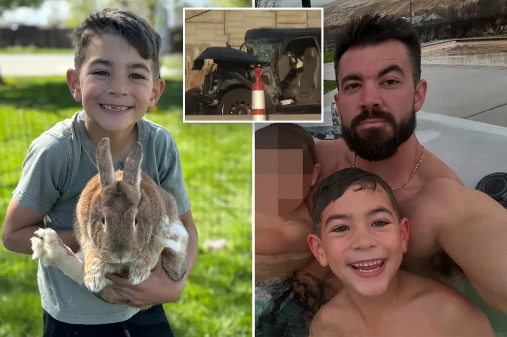 Idaho father Austin Summers was reportedly writing an Instagram story, sending texts, and shopping on Amazon before the car accident that resulted in his 7-year-old son's death, according to court documents.