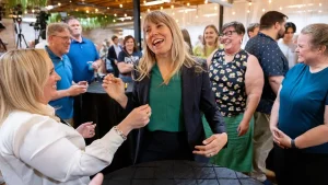 Iowa Democrat Sarah Trone Garriott helped create a guide for the anti-Trump movement.
