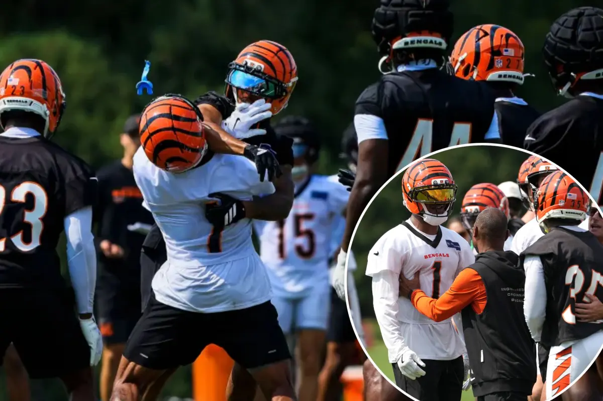 Ja'Marr Chase tosses teammate's helmet during intense Bengals altercation