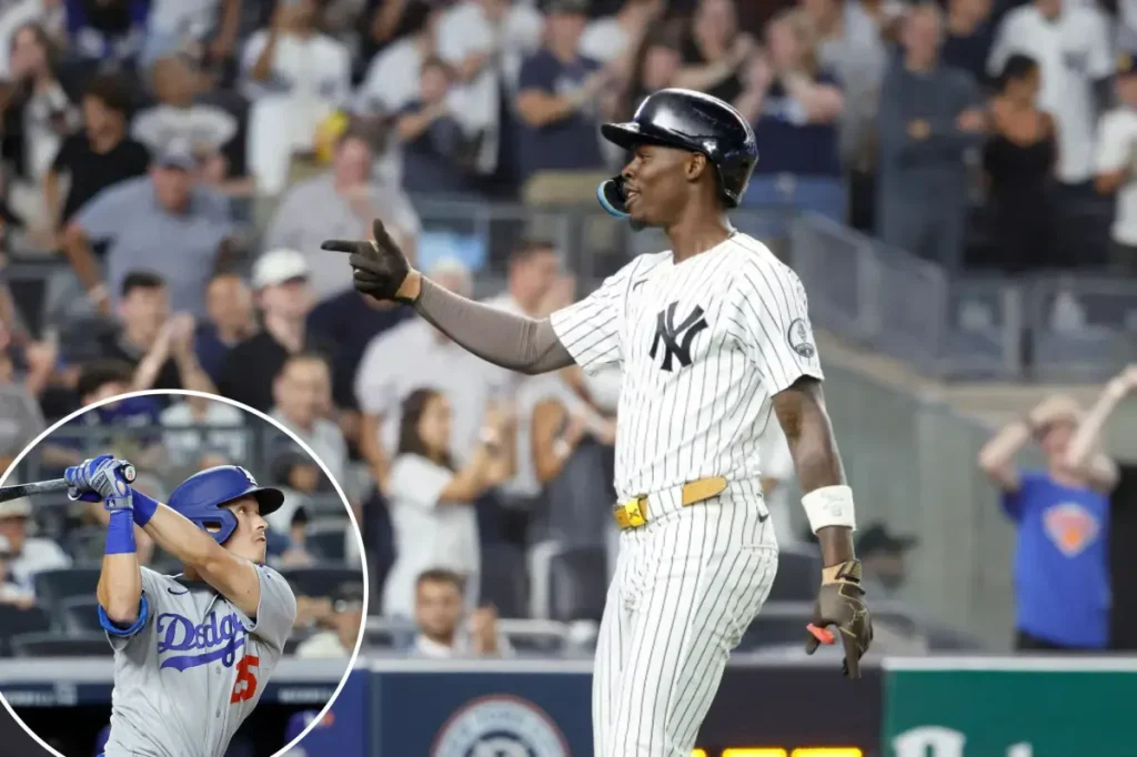 Jazz Chisholm Jr.'s late home run helps Yankees defeat Dodgers and escape a doubleheader loss