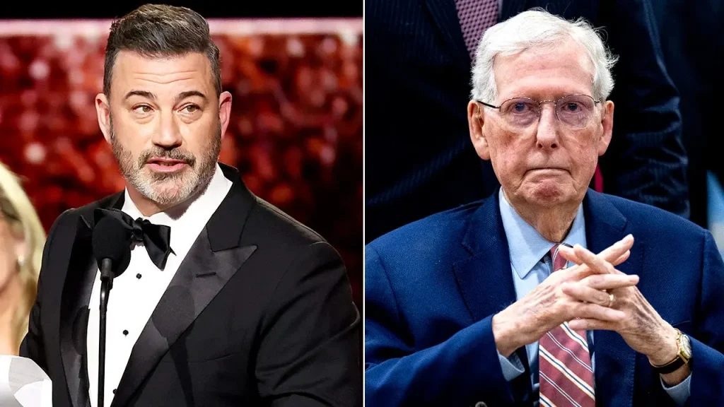 Jimmy Kimmel jokes about McConnell's photo showing he's alive during his hospital stay