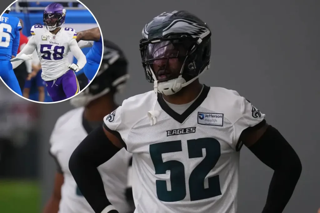 Jonathan Greenard of the Eagles added to PUP list in challenging beginning to his time with the team