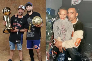 Jose Alvarado's father reminisces about what his son presented to him following the Knicks' championship victory.