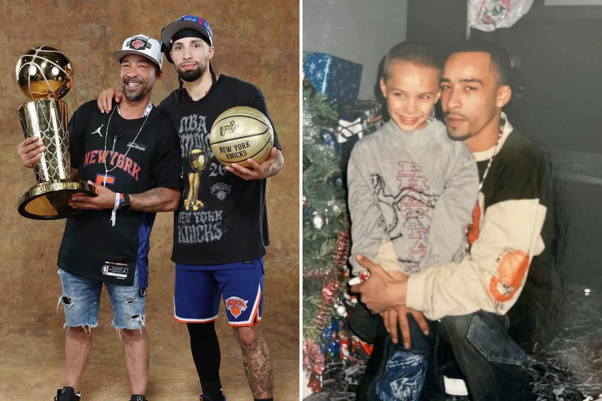 Jose Alvarado's father reminisces about what his son presented to him following the Knicks' championship victory.