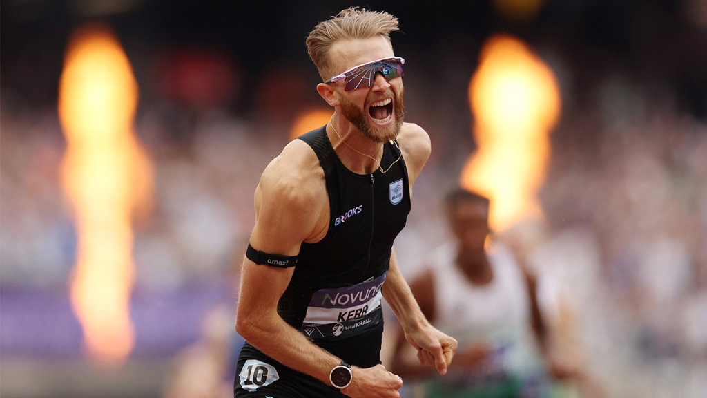 Josh Kerr sets a new mile world record with a time of 3:42.66 at the London Diamond League