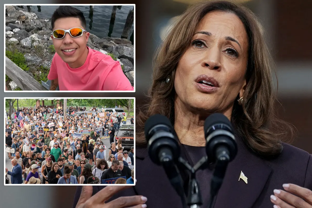 Kamala Harris criticizes ICE agents for the deadly shooting of Joan Sebastian Guerrero, who reportedly attempted to run them over in Maine.