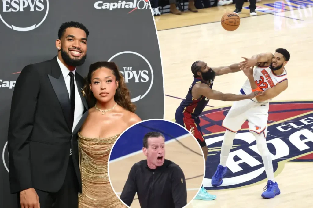 Karl-Anthony Towns makes a pointed comment about his NBA playoff opponent during the ESPYs.