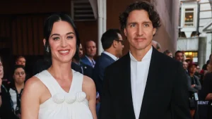 Katy Perry and Justin Trudeau jump for good luck in a TikTok video