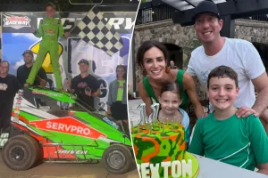 Kyle Busch's 11-year-old son secures victory two months following his father's passing.