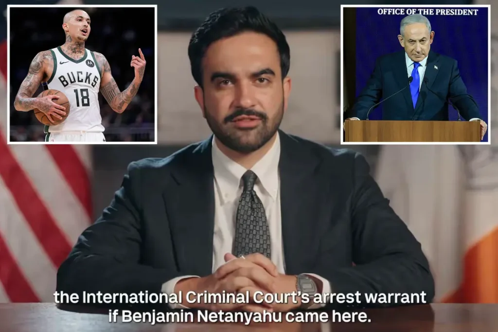 Kyle Kuzma criticizes Mamdani for pretending to be president after Netanyahu's arrest attempt failed.