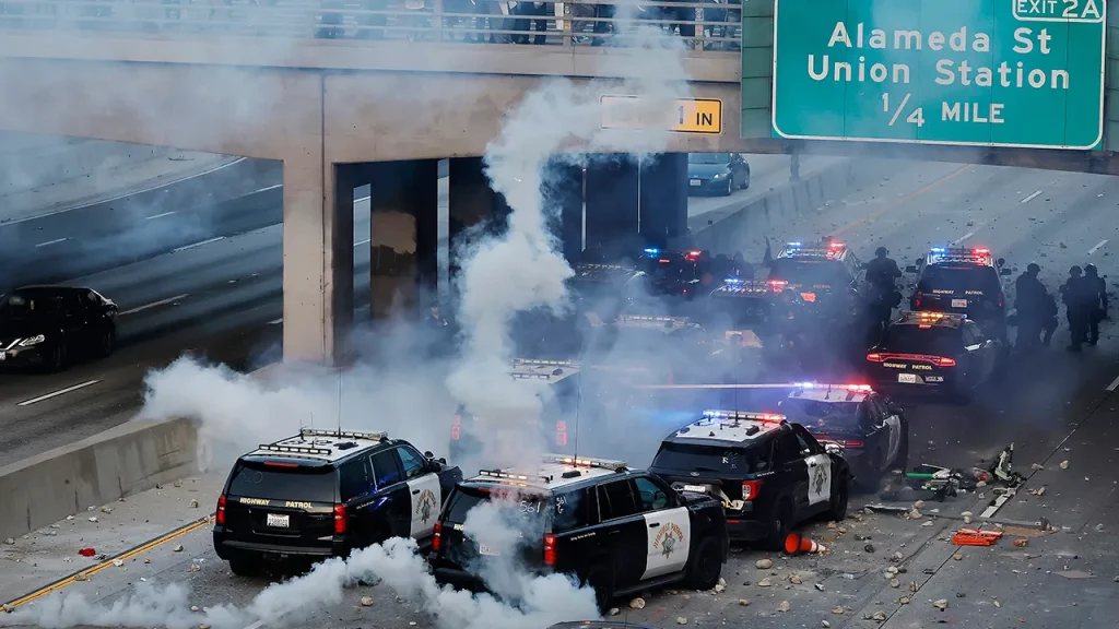 LA protester against ICE sentenced to federal prison for assaulting CHP officers