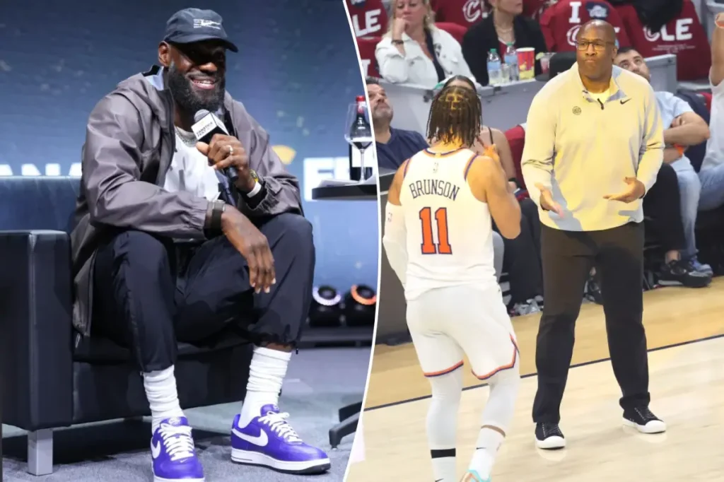 LeBron James is impressed by the Knicks' championship victory.