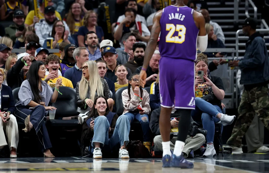 LeBron James praises Caitlin Clark on Instagram following her remarkable 45-point game.