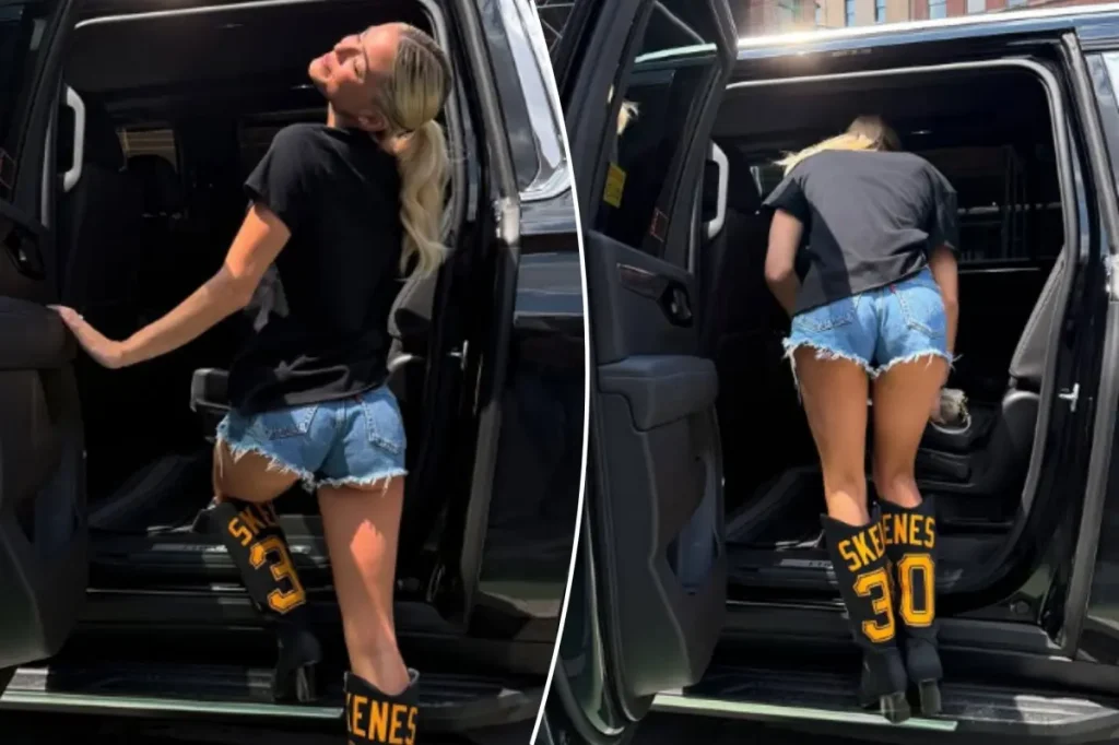 Livvy Dunne shows off Paul Skenes-themed boots at the Pirates-Yankees game