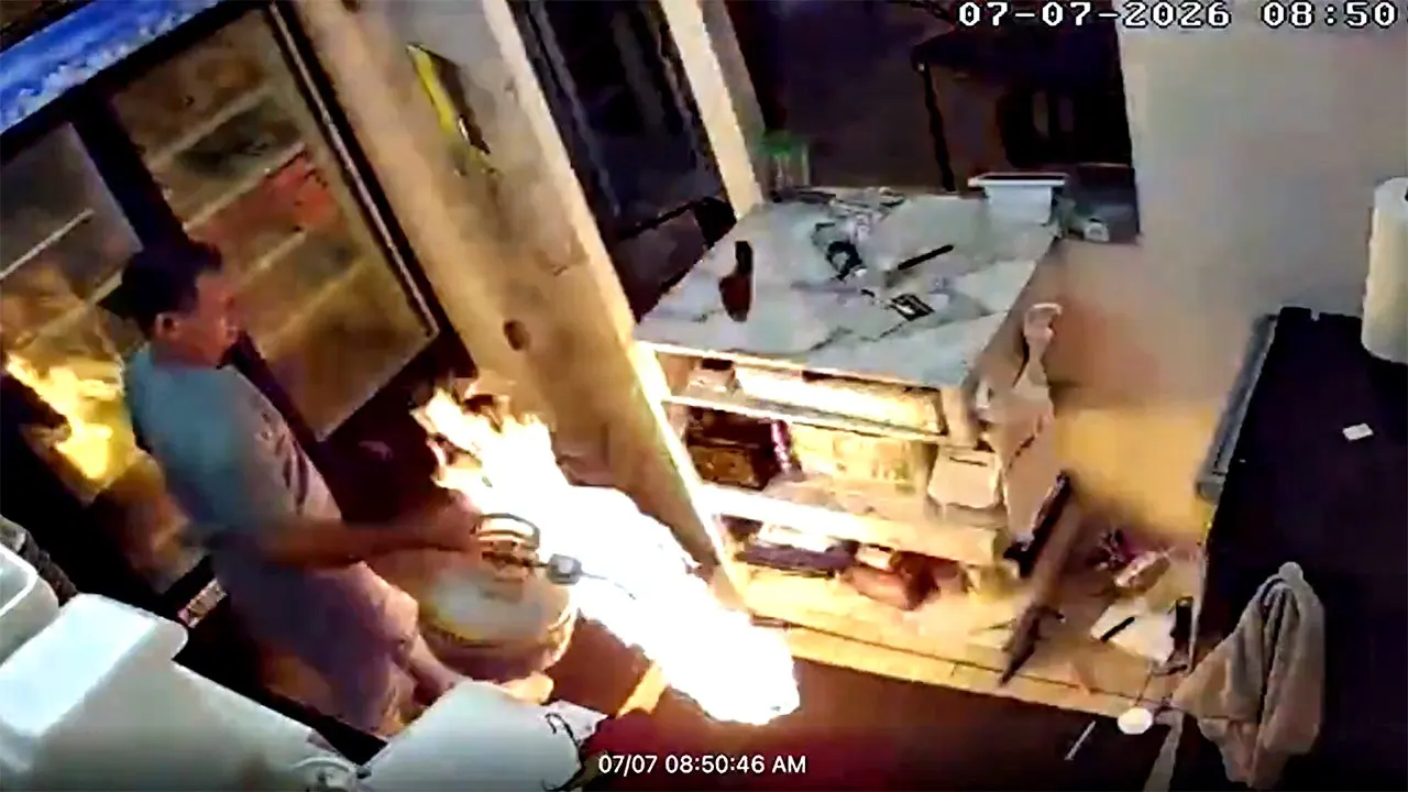 Man in Florida walks through restaurant with a burning propane tank, taken into custody