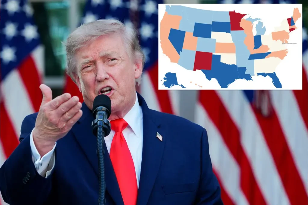 Many Democrat-led states continue to tax tips, overtime, and Social Security a year after Trump's major tax reform was enacted.