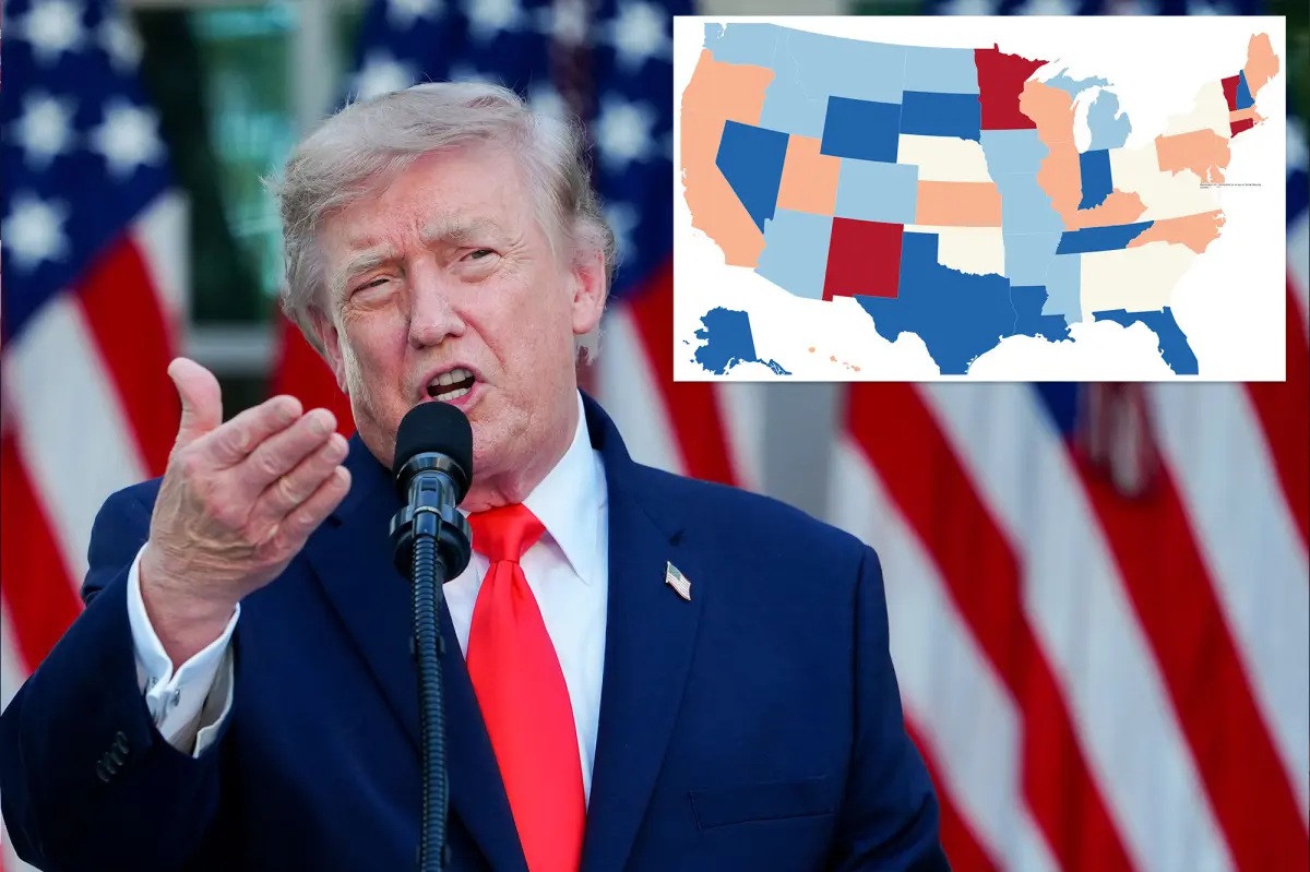 Many Democrat-led states continue to tax tips, overtime, and Social Security a year after Trump's major tax reform was enacted.