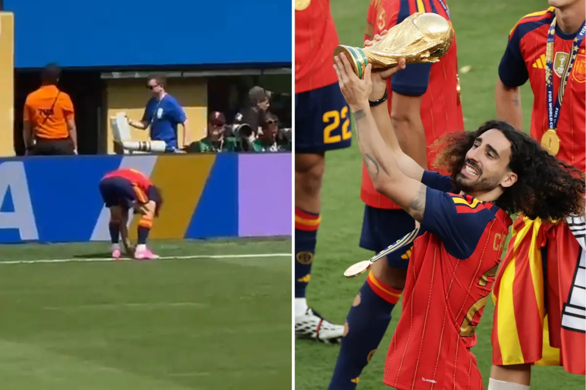 Marc Cucurella discusses a 16-year-old superstition that contributed to a World Cup victory.