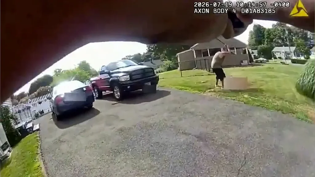 Meriden police body camera footage reveals officer shooting man during bat assault