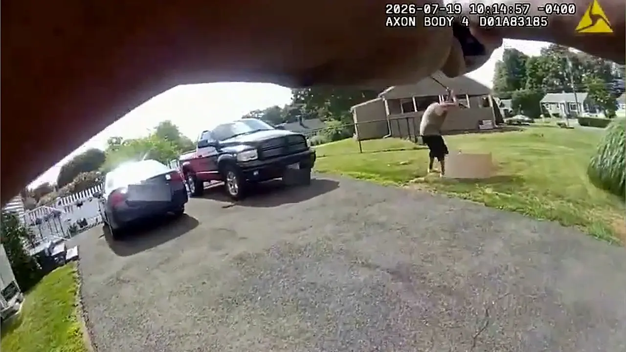 Meriden police body camera footage reveals officer shooting man during bat assault