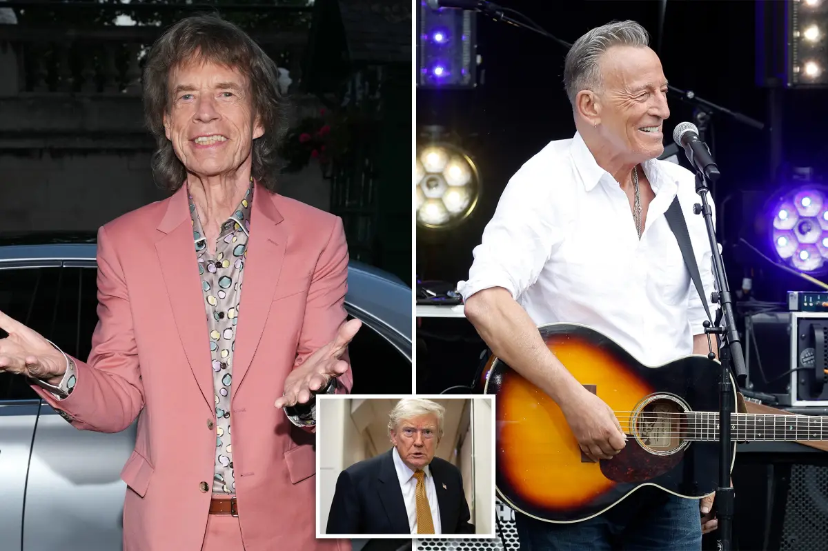 Mick Jagger believes fans are not interested in political talks following Bruce Springsteen's criticism of Trump.