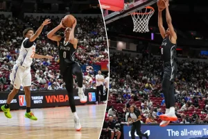 Mikel Brown Jr.'s impressive first game in the Nets Summer League showcased everything.
