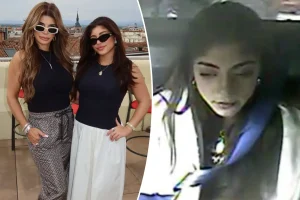 Milania Giudice appears upset in the back of a police car following an arrest for domestic violence