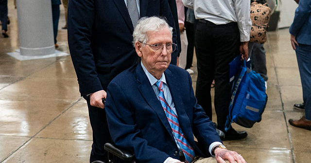 Mitch McConnell, reported to be 'unconscious,' transported by ambulance to hospital where he is being treated.
