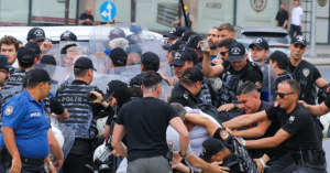 More than a hundred people taken into custody during communist demonstrations against NATO in Turkey