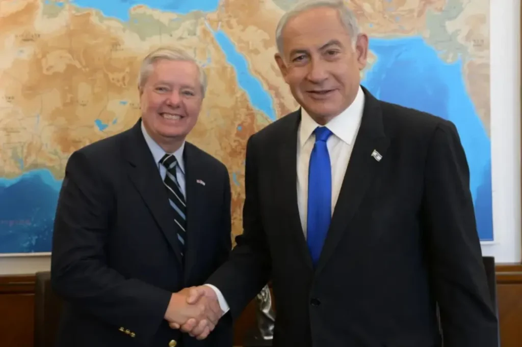 Netanyahu describes his last discussion with Lindsey Graham, stating the senator questioned his effort to stop aid to Israel.