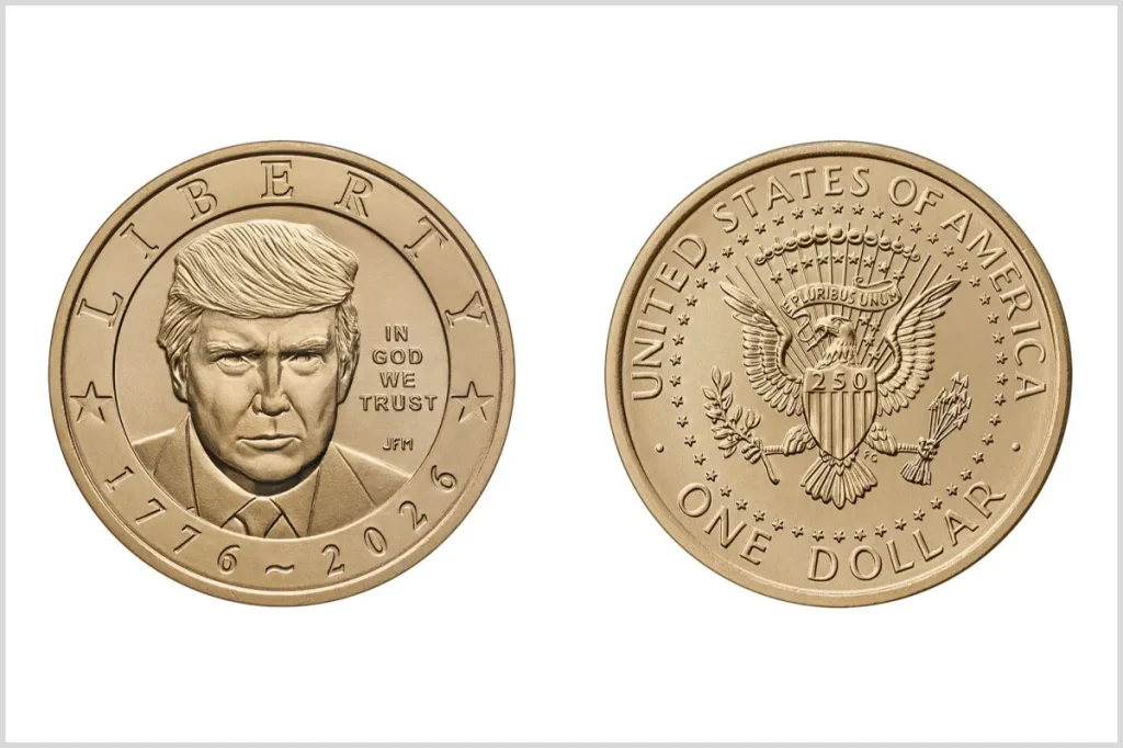 New $1 Trump coin revealed for the 250th anniversary: Production to begin soon