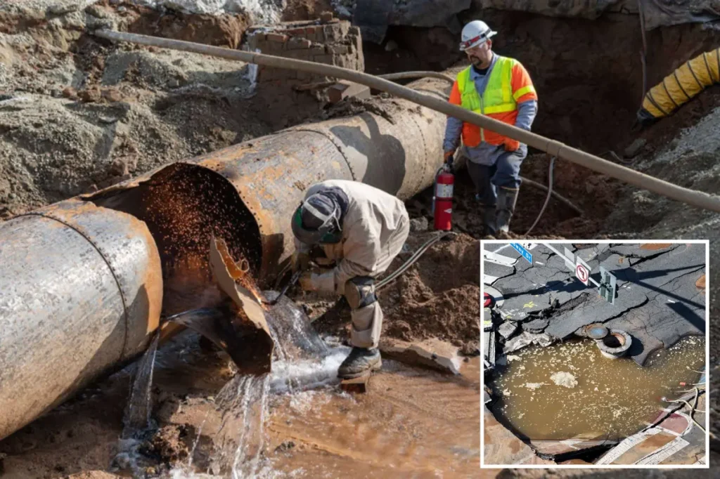 New image reveals century-old pipe damaged in West Hollywood water main failure
