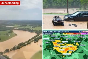 Northeast and Heartlands confront new flood risks as rains continue to fall in the areas