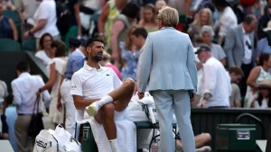 Novak Djokovic disputes with Wimbledon official about the roof during thrilling victory