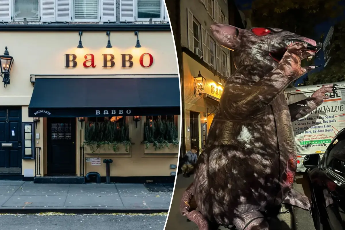 NYC restaurant Babbo required to provide footage of the incident involving 'Scabby the Rat' mascot being stabbed