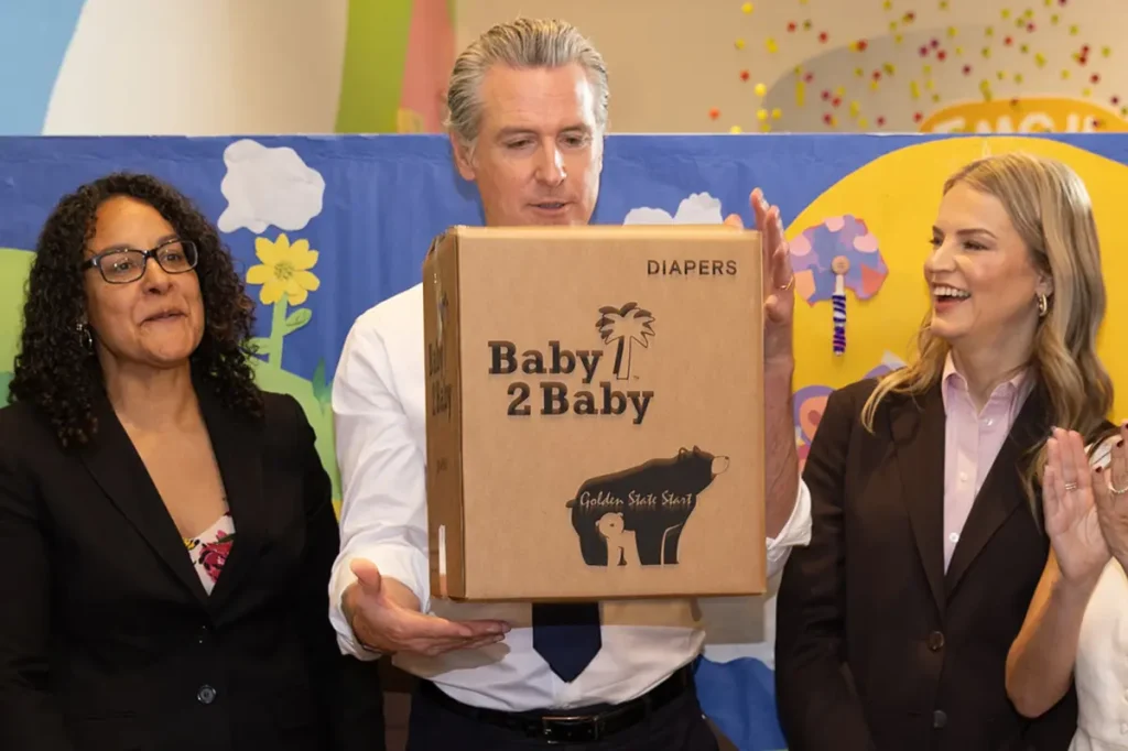 Officials from Newsom disclose a $6.2 million diaper contract without fanfare.