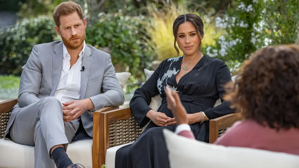 Oprah Winfrey's interview with Prince Harry and Meghan Markle ignites new criticism.