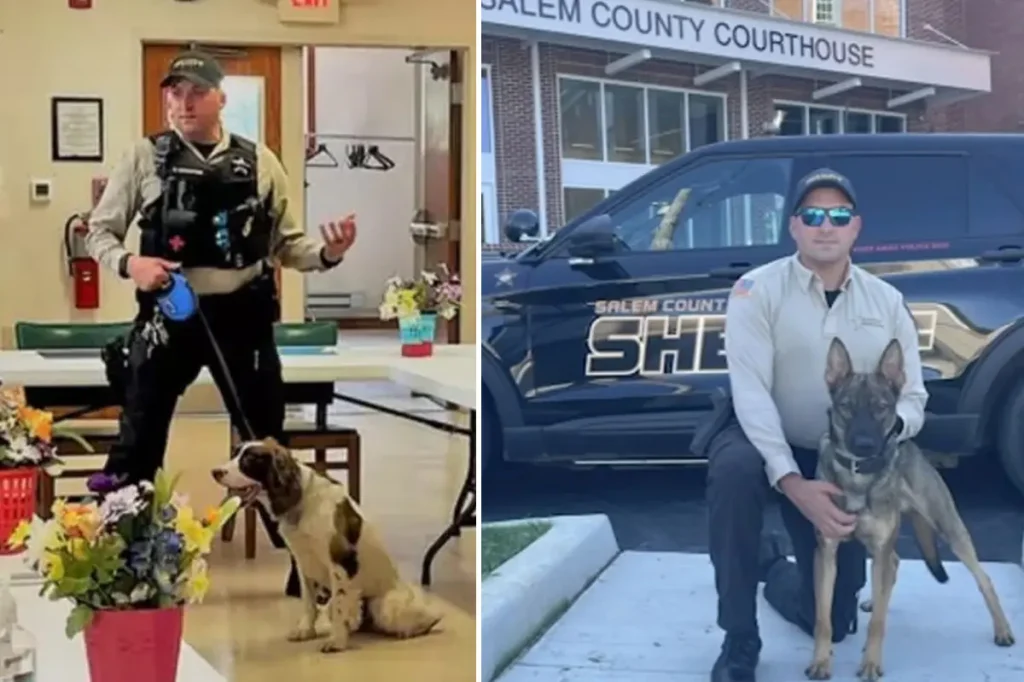 Police officer overseeing K-9 unit accused of leaving two police dogs to perish in hot car for 7 hours.