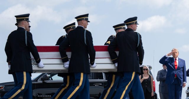 President Trump Participates in Respectful Ceremony for Deceased American Soldiers