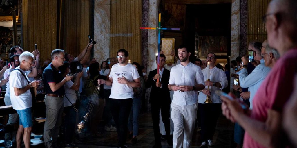 Priest expresses gratitude to God for 'black gay/queer/same-gender loving individuals' and labels Trump a racist