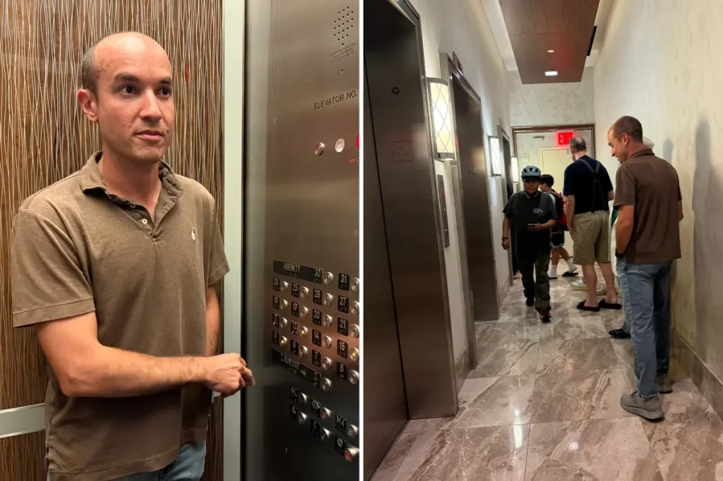 Problems with elevators at the NYC high-rise lead to malfunctions, noises, and using the stairs, say residents.