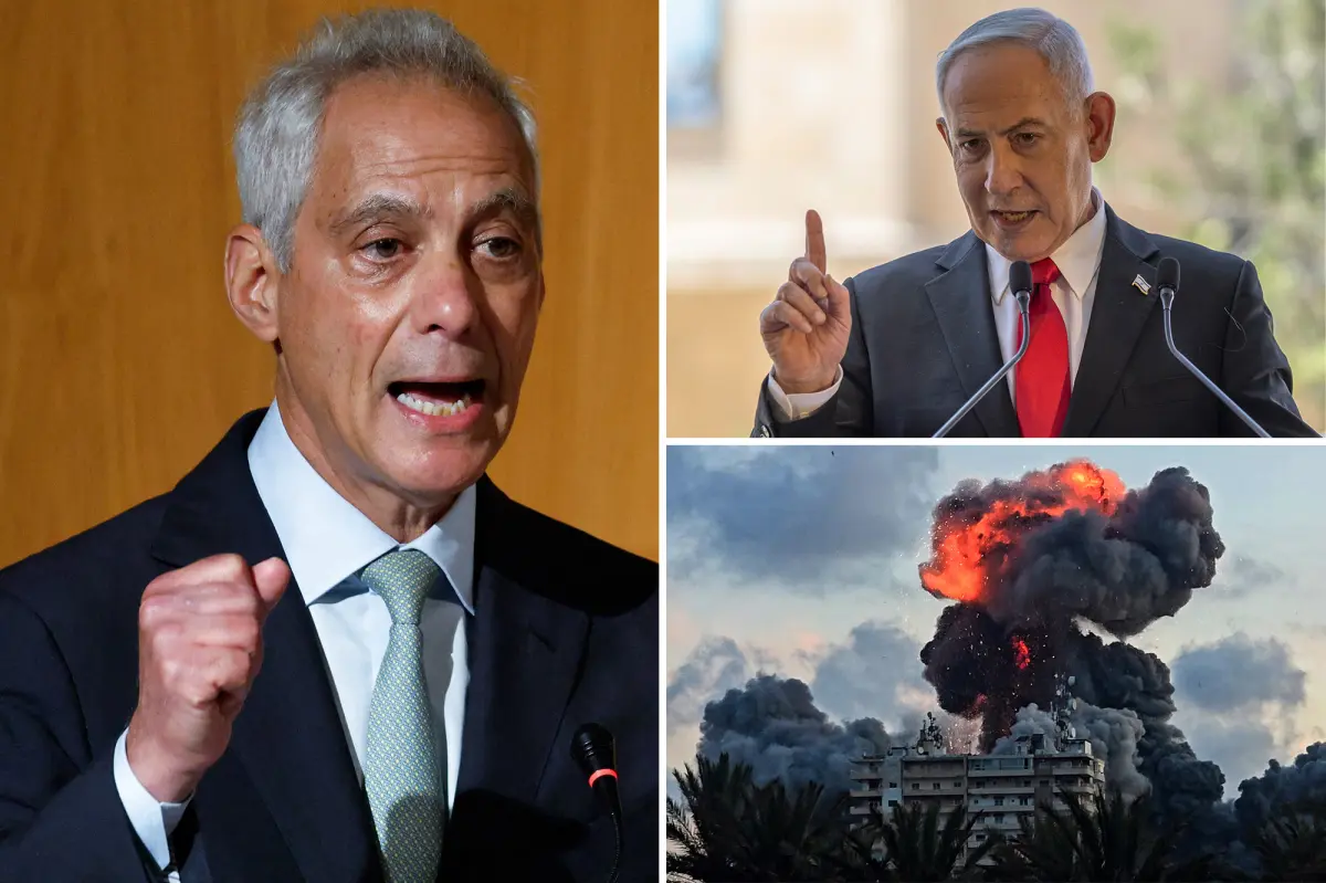 Rahm Emanuel urges an end to unthinking and quiet support for Israel