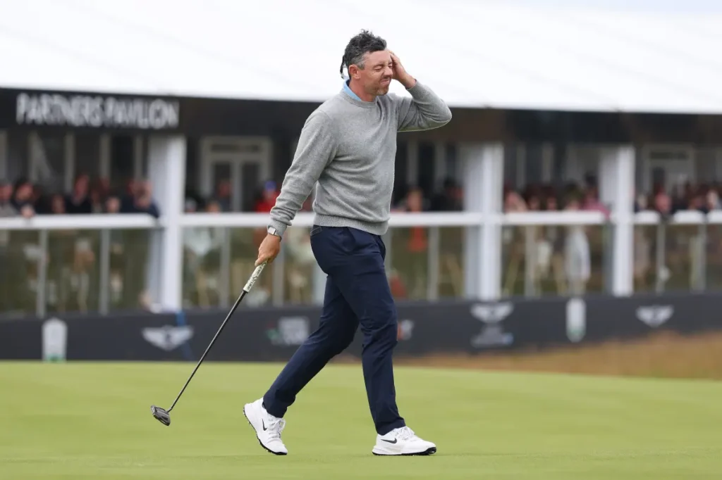 Rory McIlroy shares a relatable response after a tough shot at the Scottish Open: 'I'm so bad at golf'